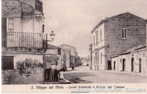 Cartolina San Filippo del Mela - 1910 circa